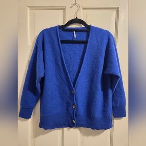 Free People School Boy Cashmere Cardi S